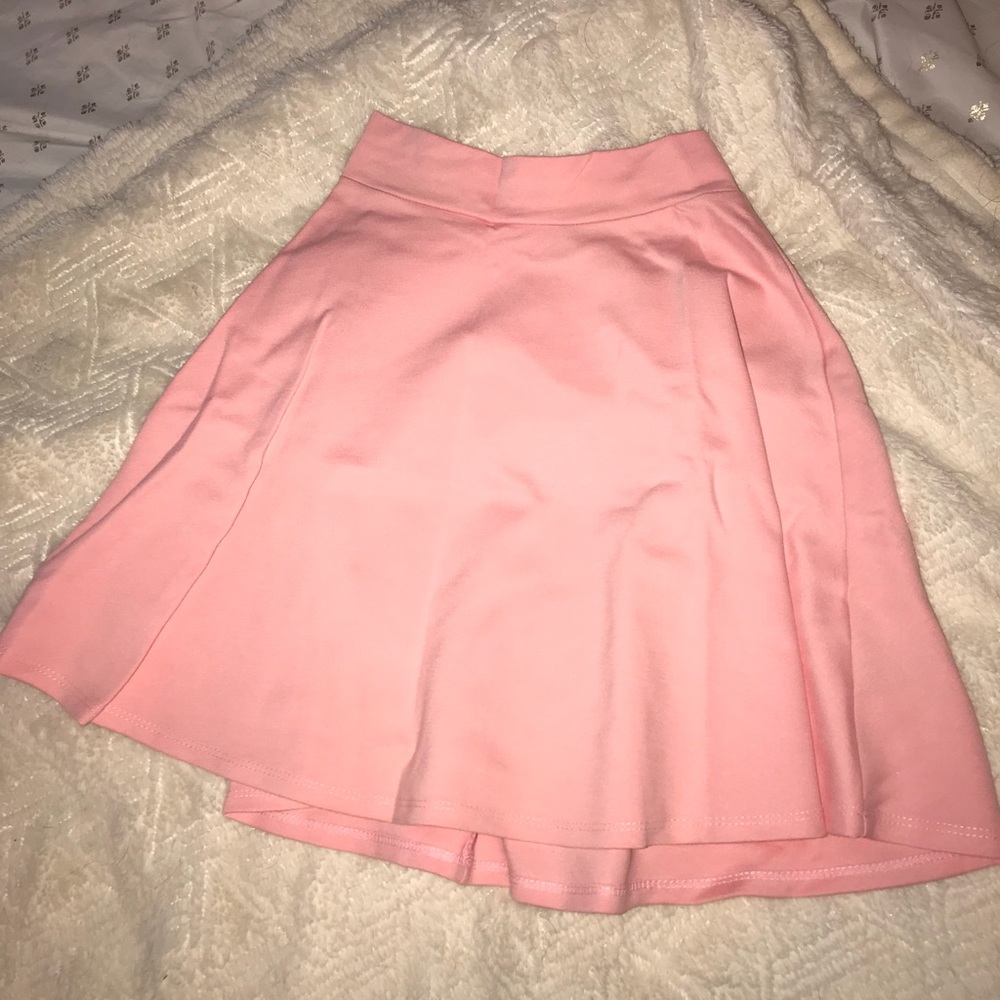 Light pink mini skirt